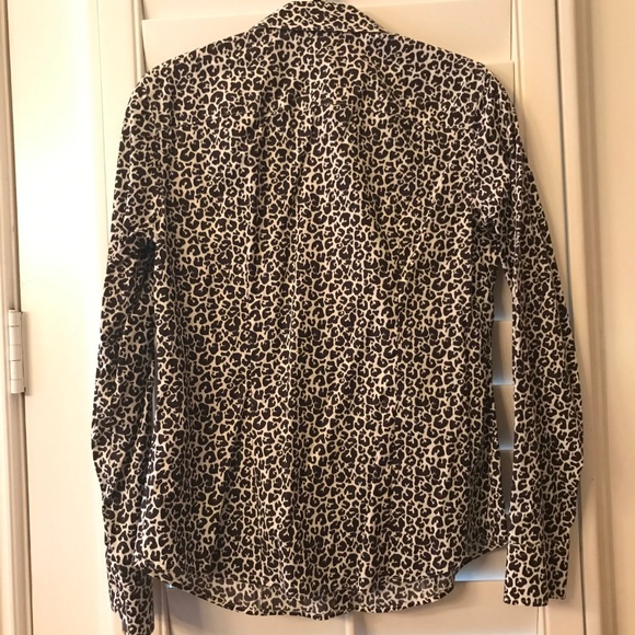 Talbots Animal Print Button blouse size 4 - Picture 4 of 4